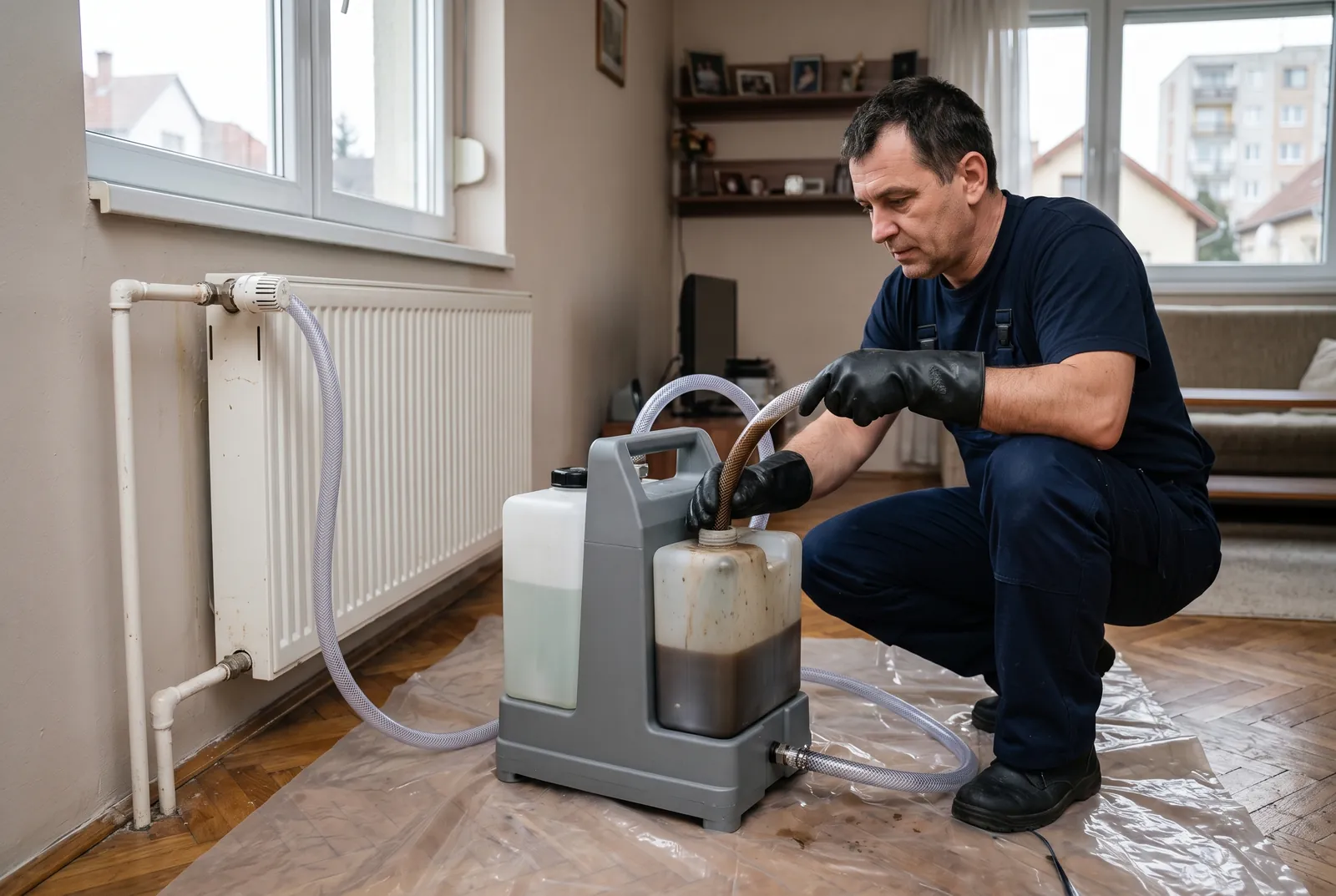 Fűtési rendszer átmosása átmosó géppel